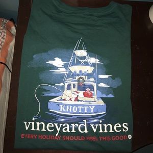 Vineyard Vines Mens Long Sleeve Holiday Tee! XL!